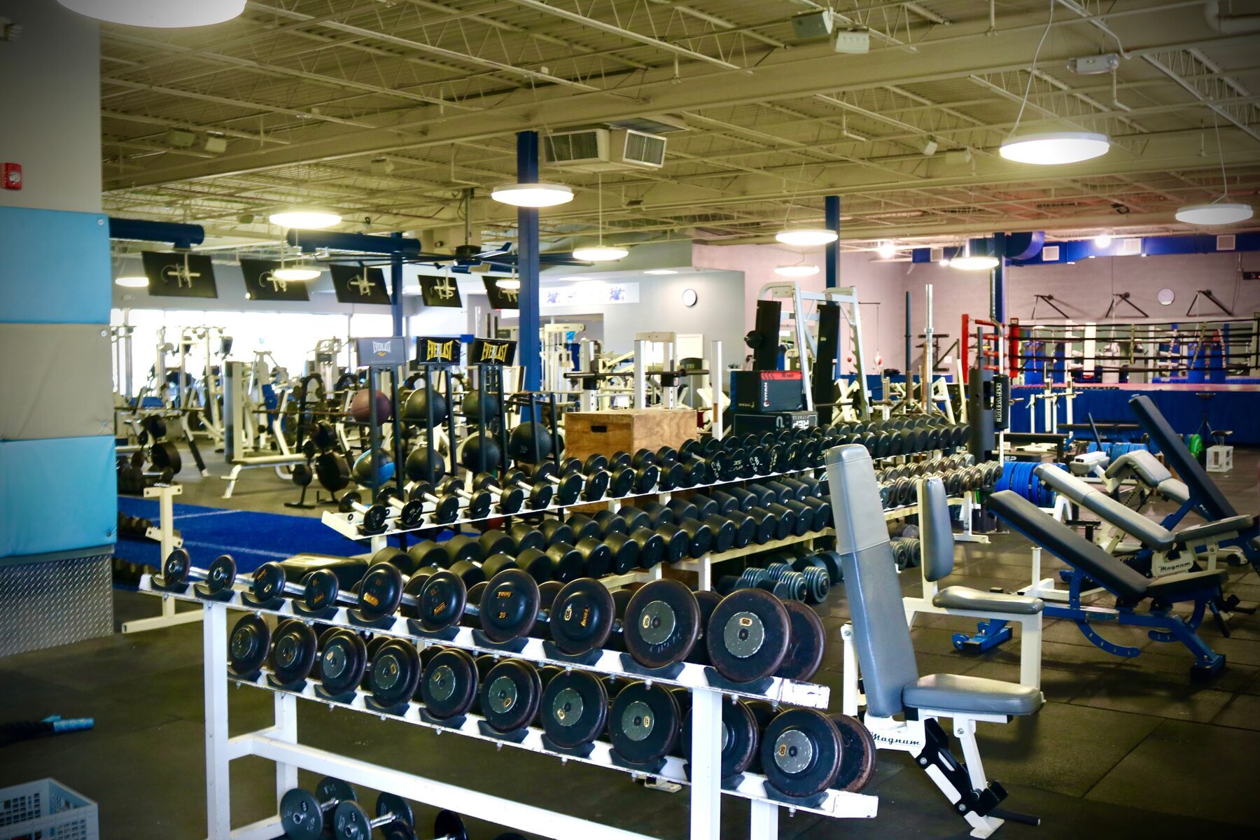 Equipment area at Whippany Athletic Club